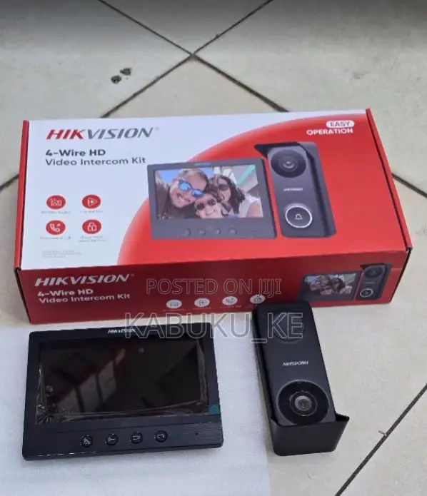 Hikvision Ds-Kis213 4-Wire Hd Video Intercom Kit With 7-Inch LCD