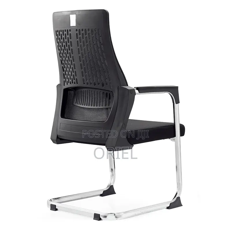 Office Chair : Mid-Back Sled Base Clerical Office Seat
