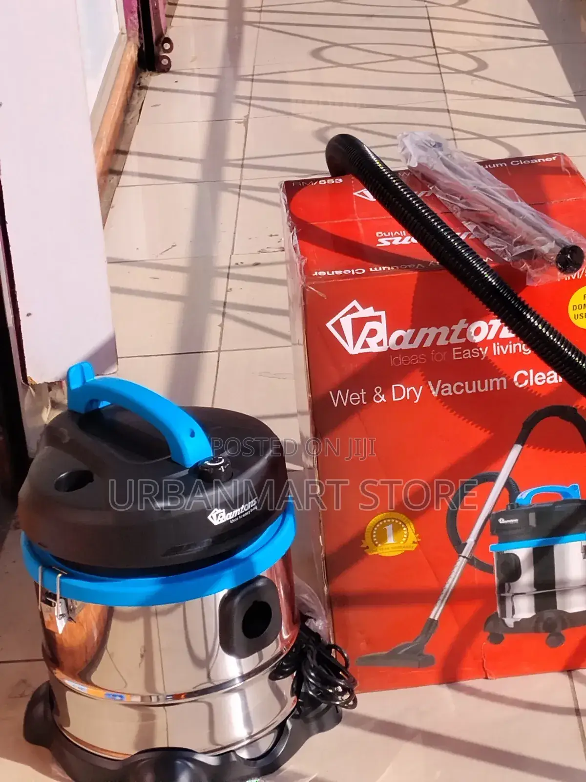 Ramtons Wet and Dry Cleaning Vacuum Cleaner 21 Litres
