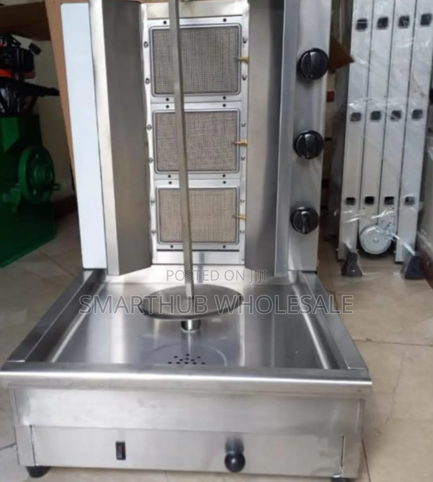 Commercial Shawarma 3 Gas Burner Machine