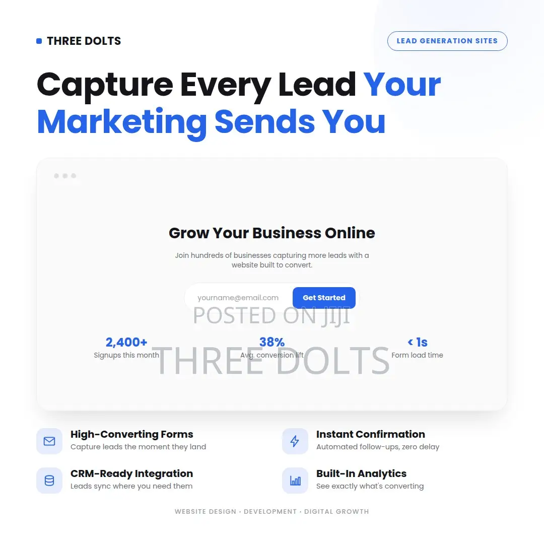 High-Converting Landing Page Design | Lead Generation Website Dev