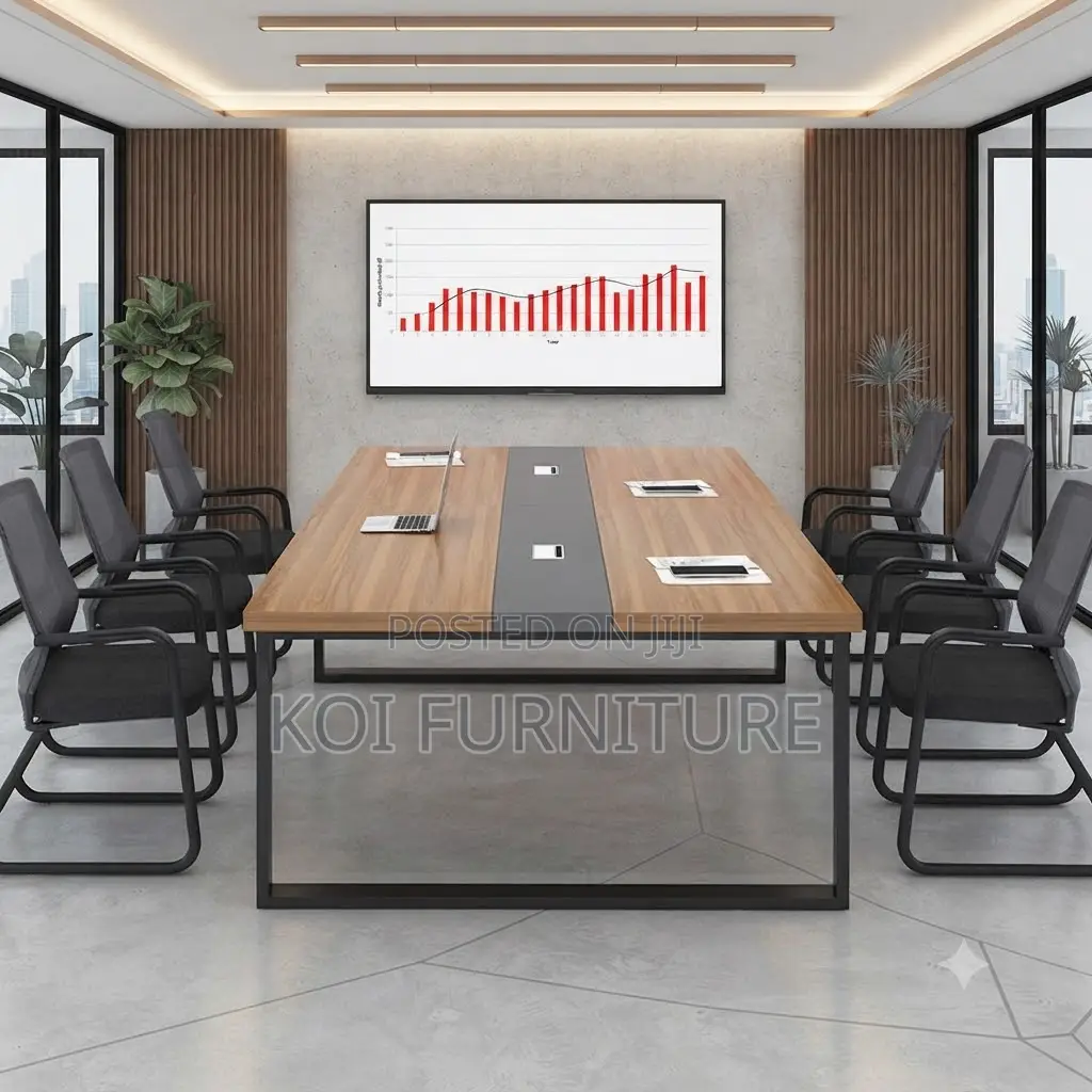 Boardroom Table; 2.4 Meter Boardroom Meeting Room Multi-Persontable