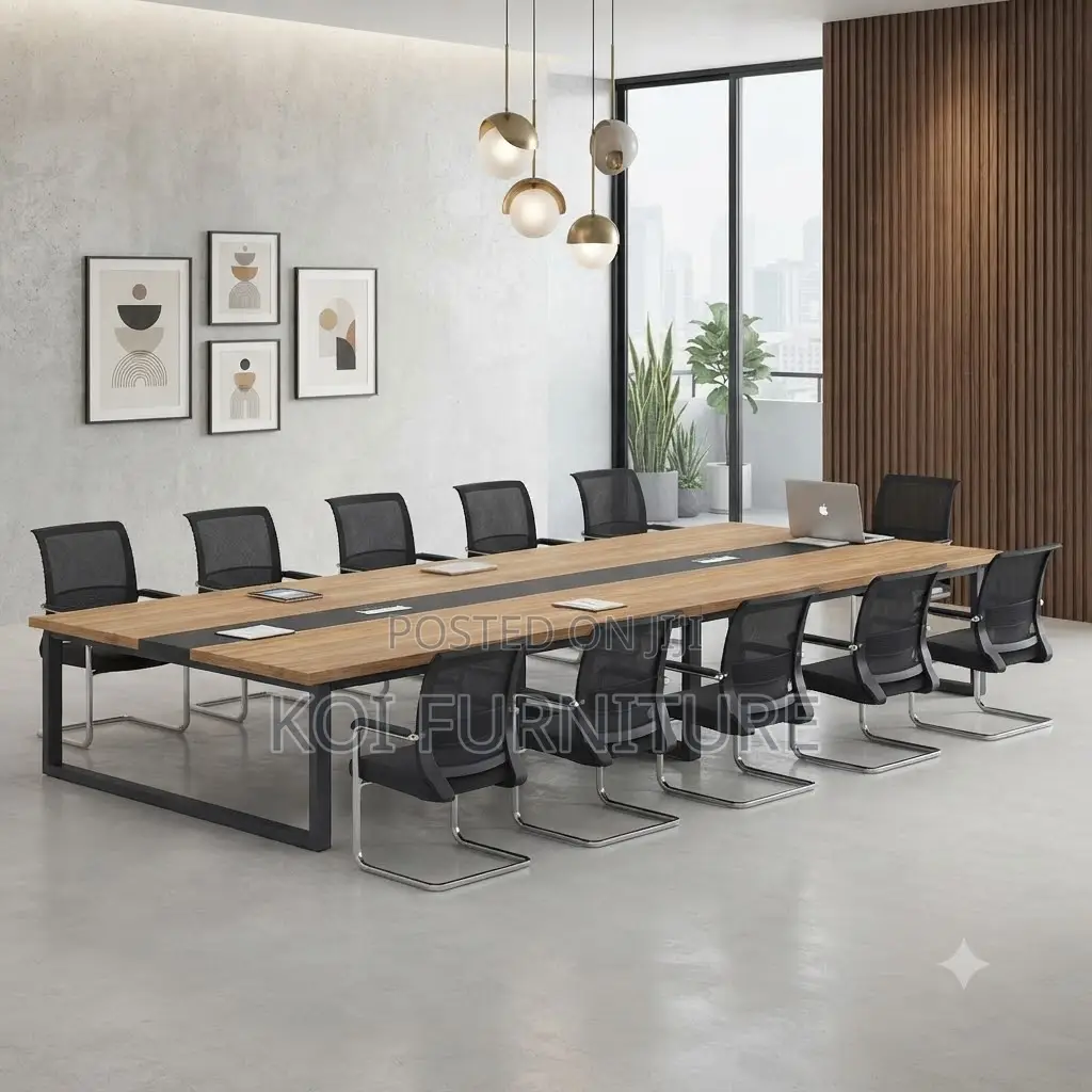 Boardroom Table; 2.4 Meter Boardroom Meeting Room Multi-Persontable