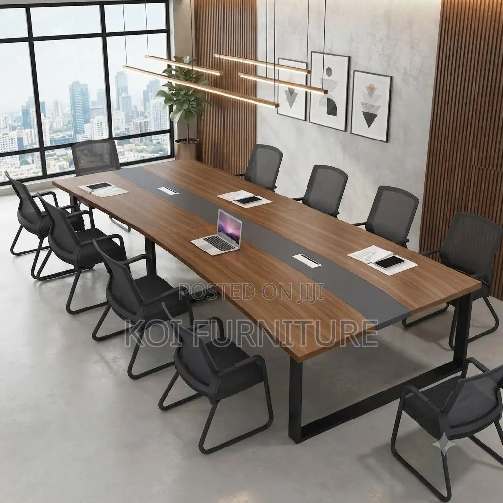 Boardroom Table; 2.4 Meter Boardroom Meeting Room Multi-Persontable