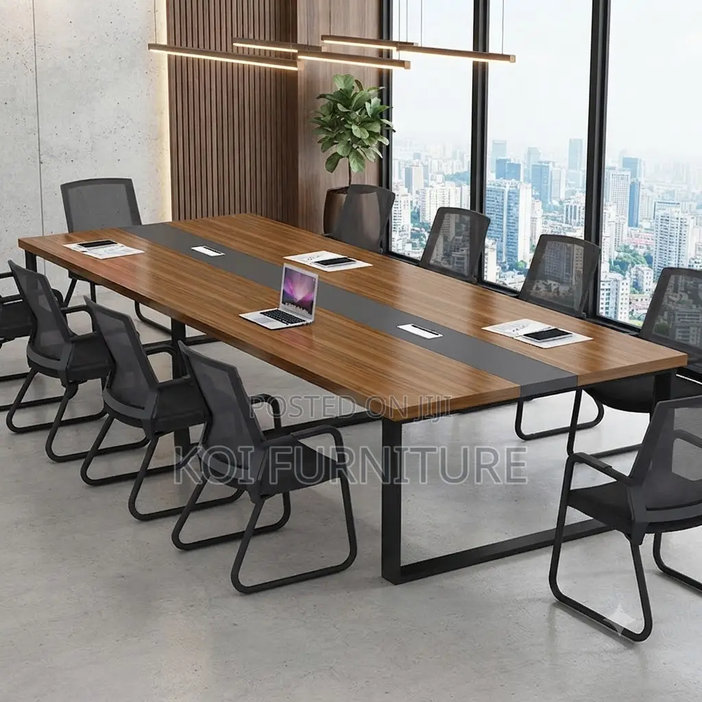 Boardroom Table; 2.4 Meter Boardroom Meeting Room Multi-Persontable