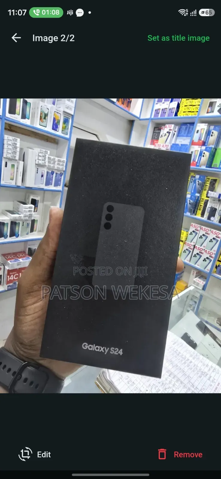 New Samsung Galaxy S24 128 GB Black