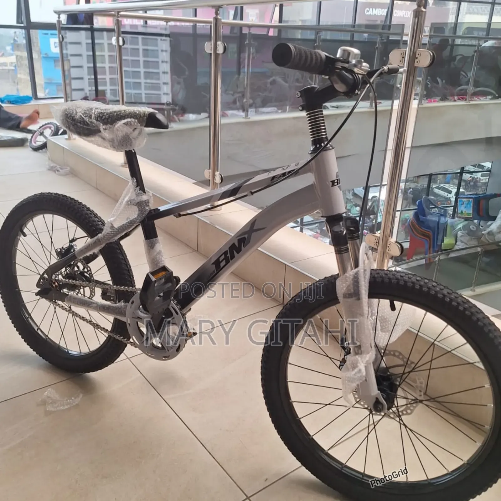 BMX Bike Size 20 Blue Red and Black