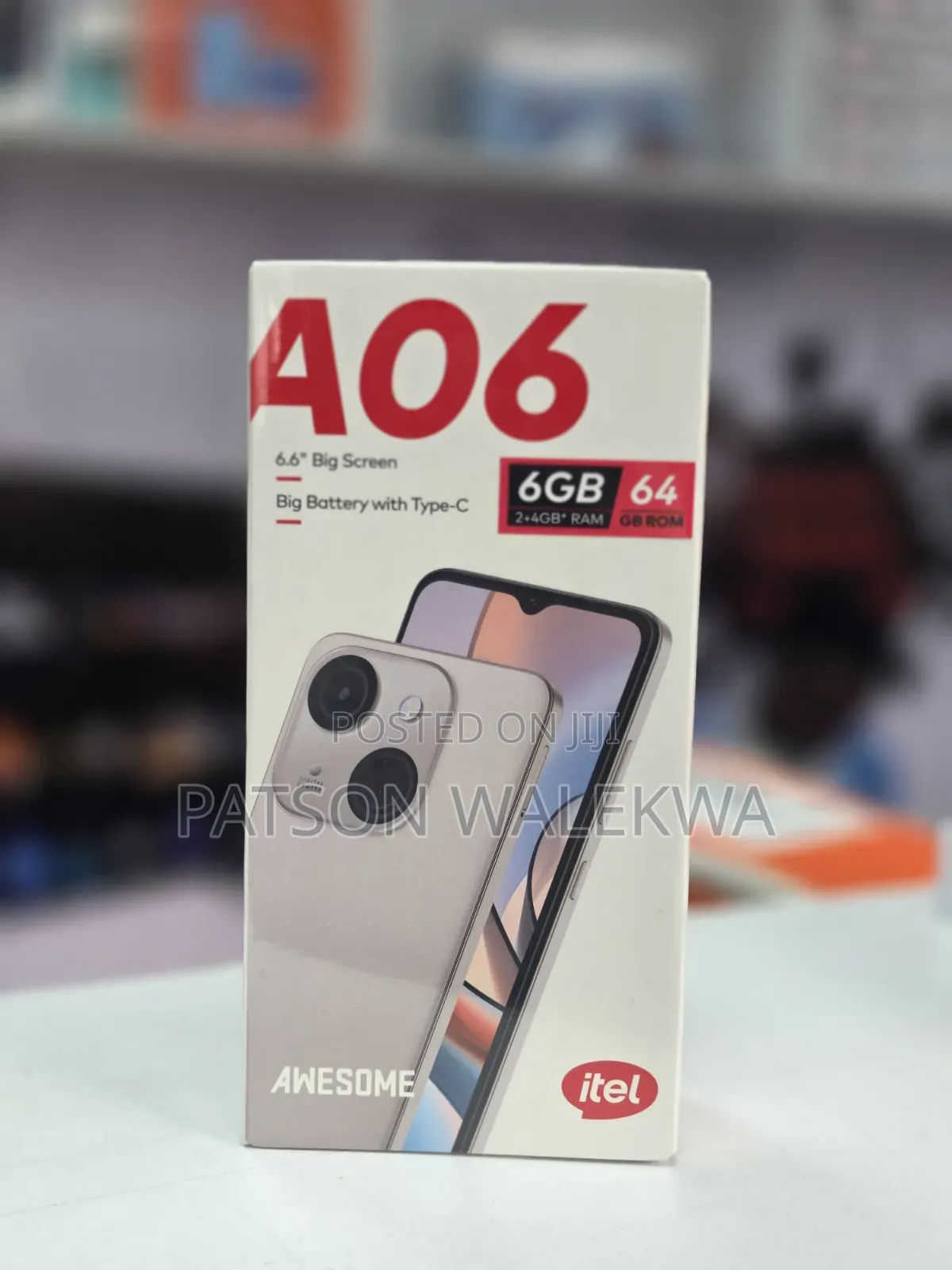 New Itel A06 64 GB Gold