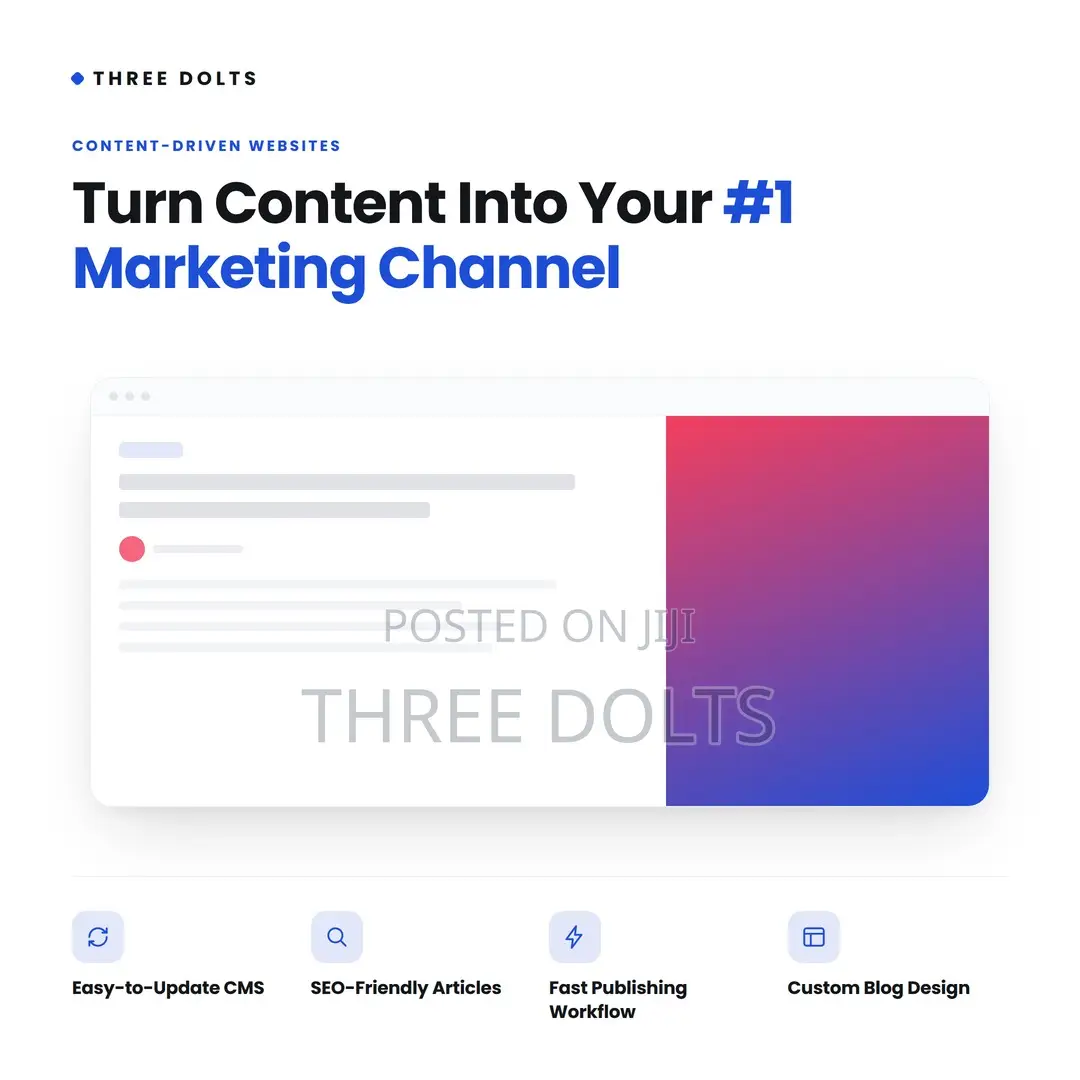 Content Marketing Website Design | Seo-Ready Blog CMS Build