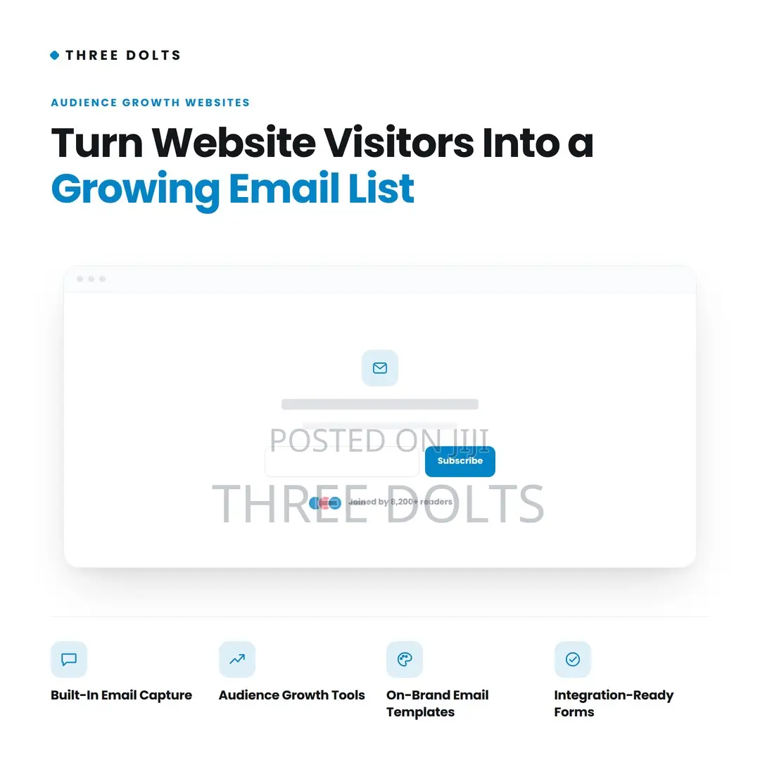 Email Signup Website Design | Newsletter Audience Growth Tools