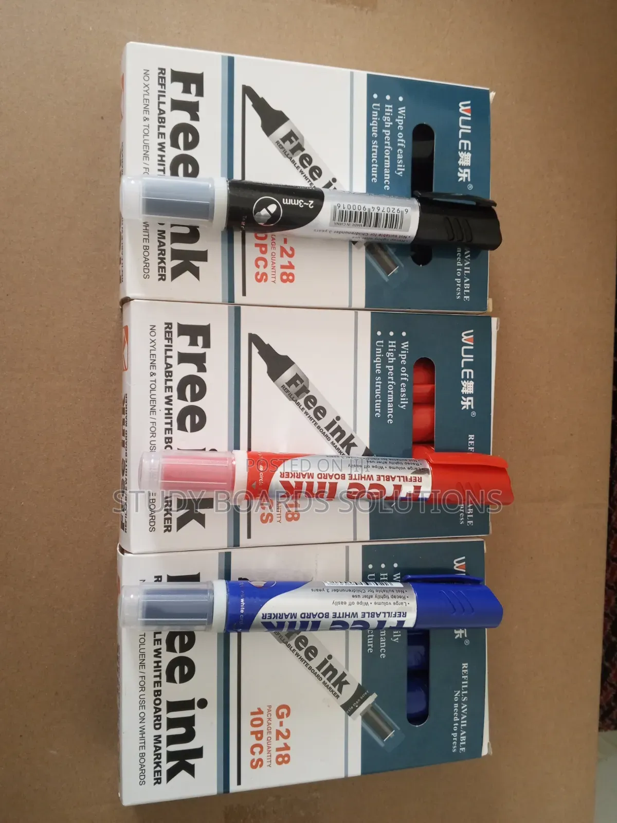 Erasable Refillable Whiteboard/Glass Board Markers