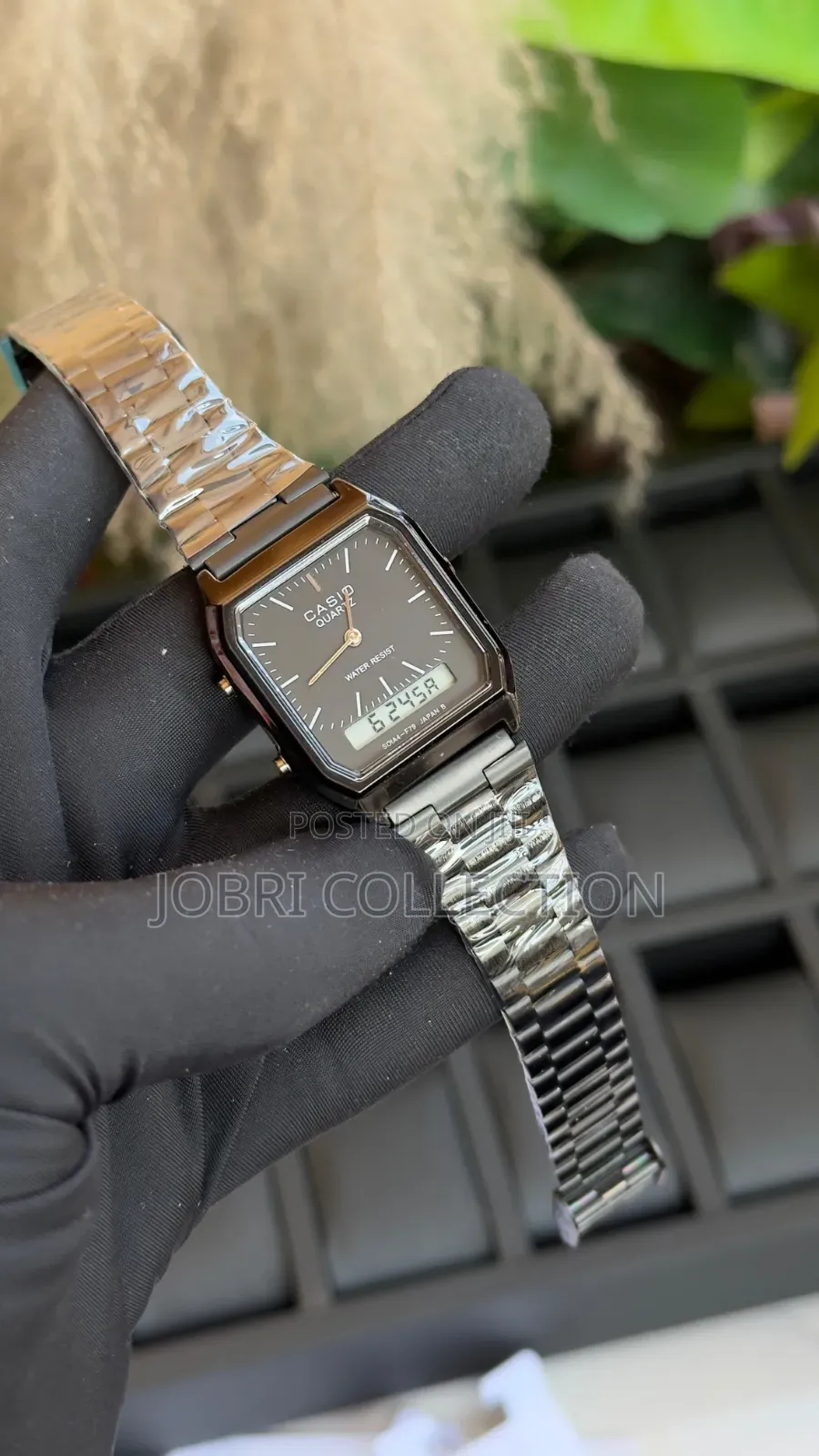 Casio Dual Display Stainless Steel Watch