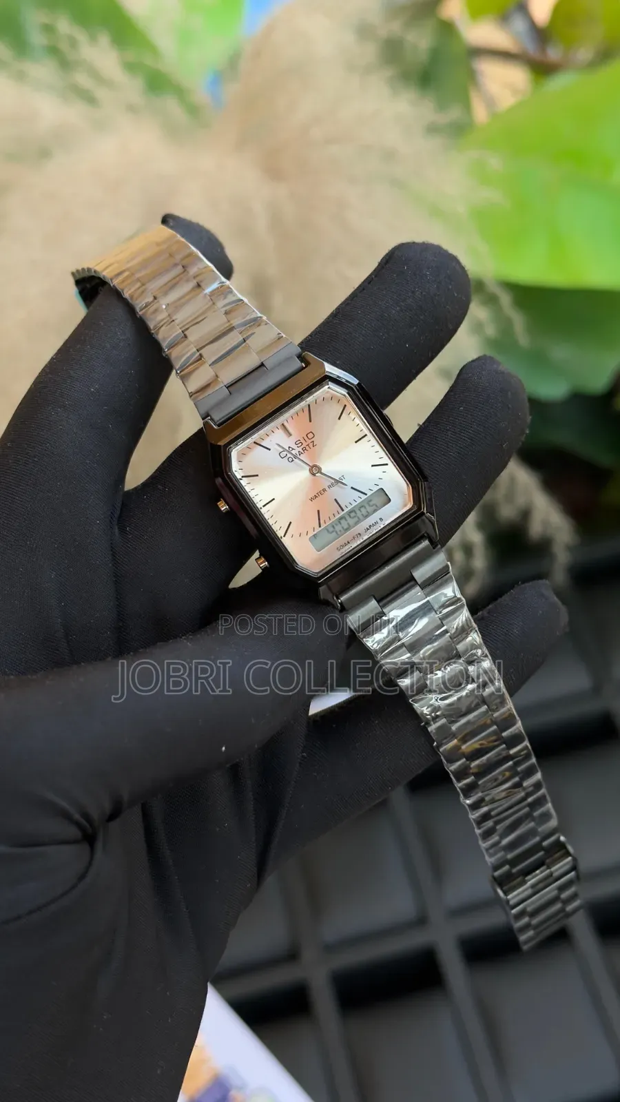 Casio Dual Display Stainless Steel Watch