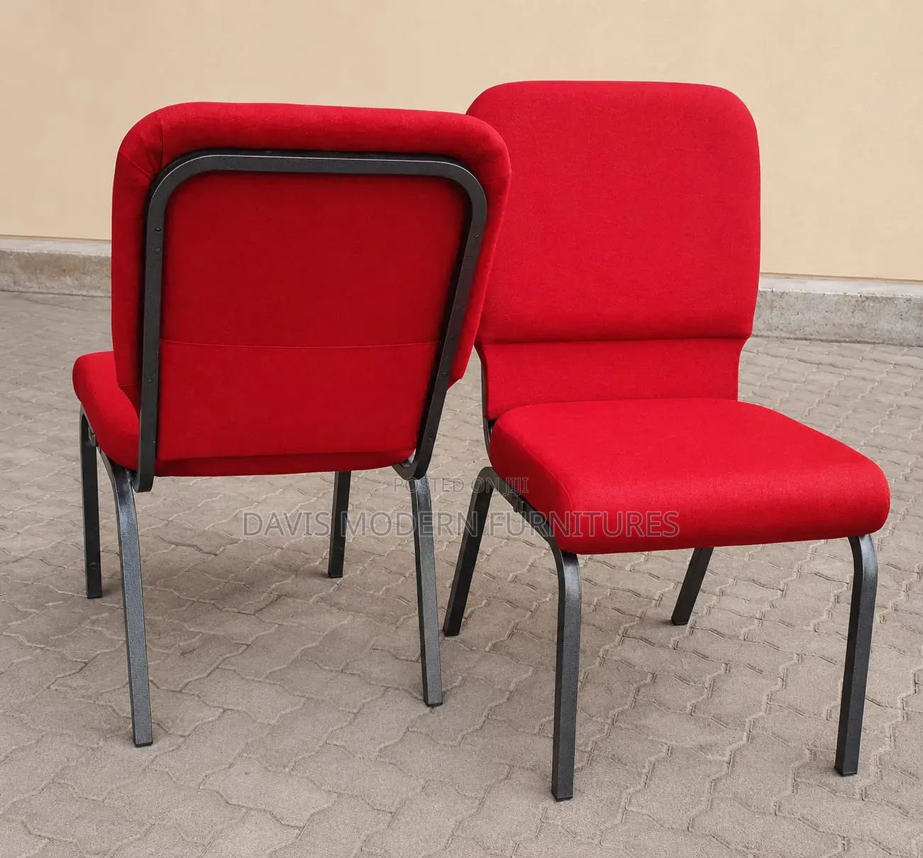 Red Padded CHRCH Seat