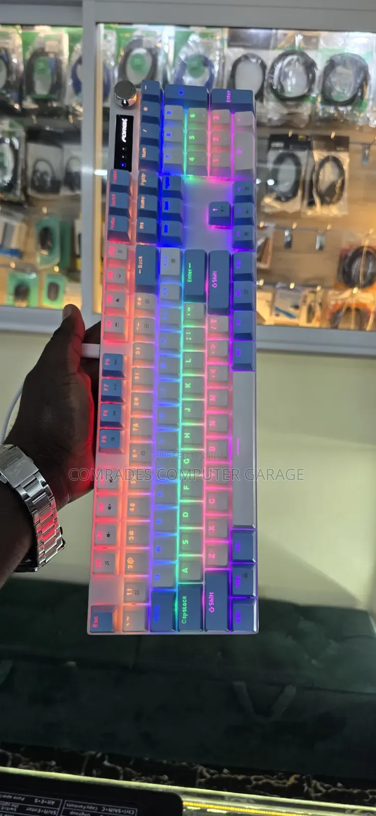 Wired Mechanical Keyboard Characters Glow