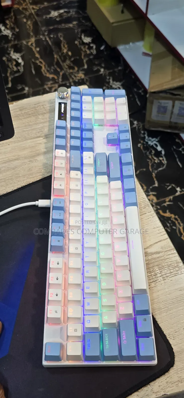 Wired Mechanical Keyboard Characters Glow