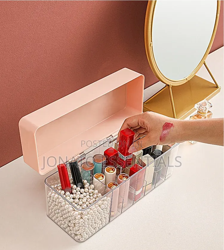 Elegant Lipstick Organizer Case Dustproof Makeup Storage Box