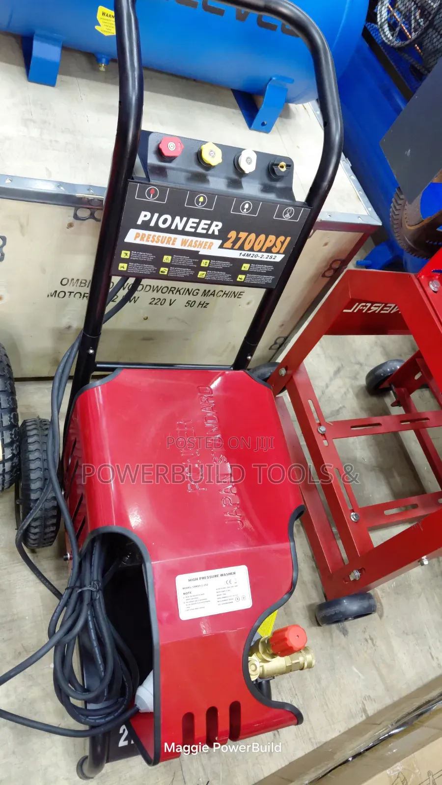 Pioneer 2700psi Single Phase Heavy-Duty Carwash Machine With 3hp Motor