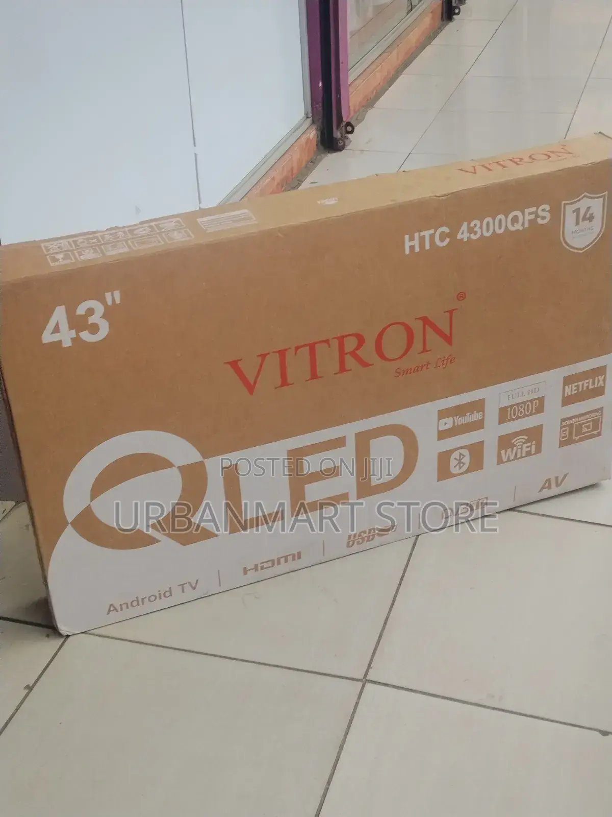 Vitron 43 Inch Qled Smart Tv With Clear Display