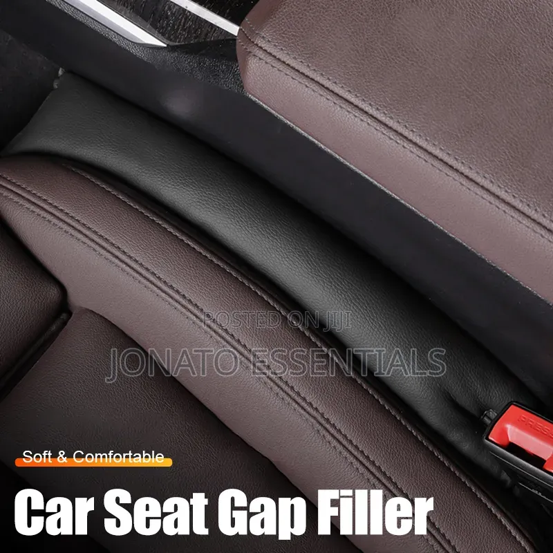 Car Seat Gap Filler Organizer Anti-Drop Padding Black