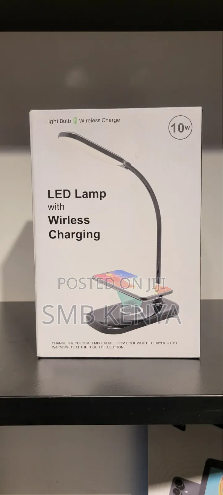 Stylish Led Lamp With Wireless Charging For Home And Office Use