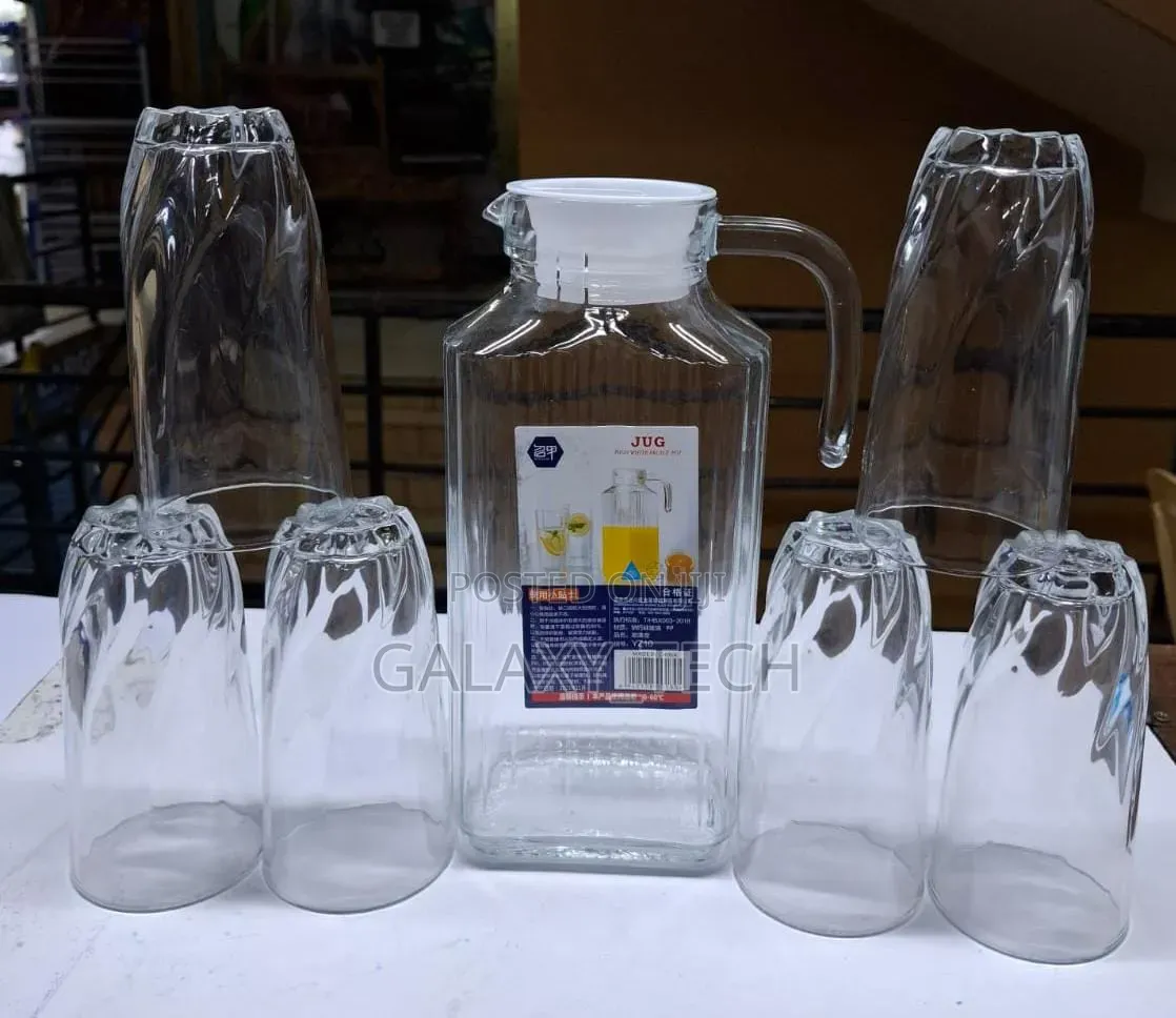 7pcs Set(Water Glasses + 1.8l Jug)