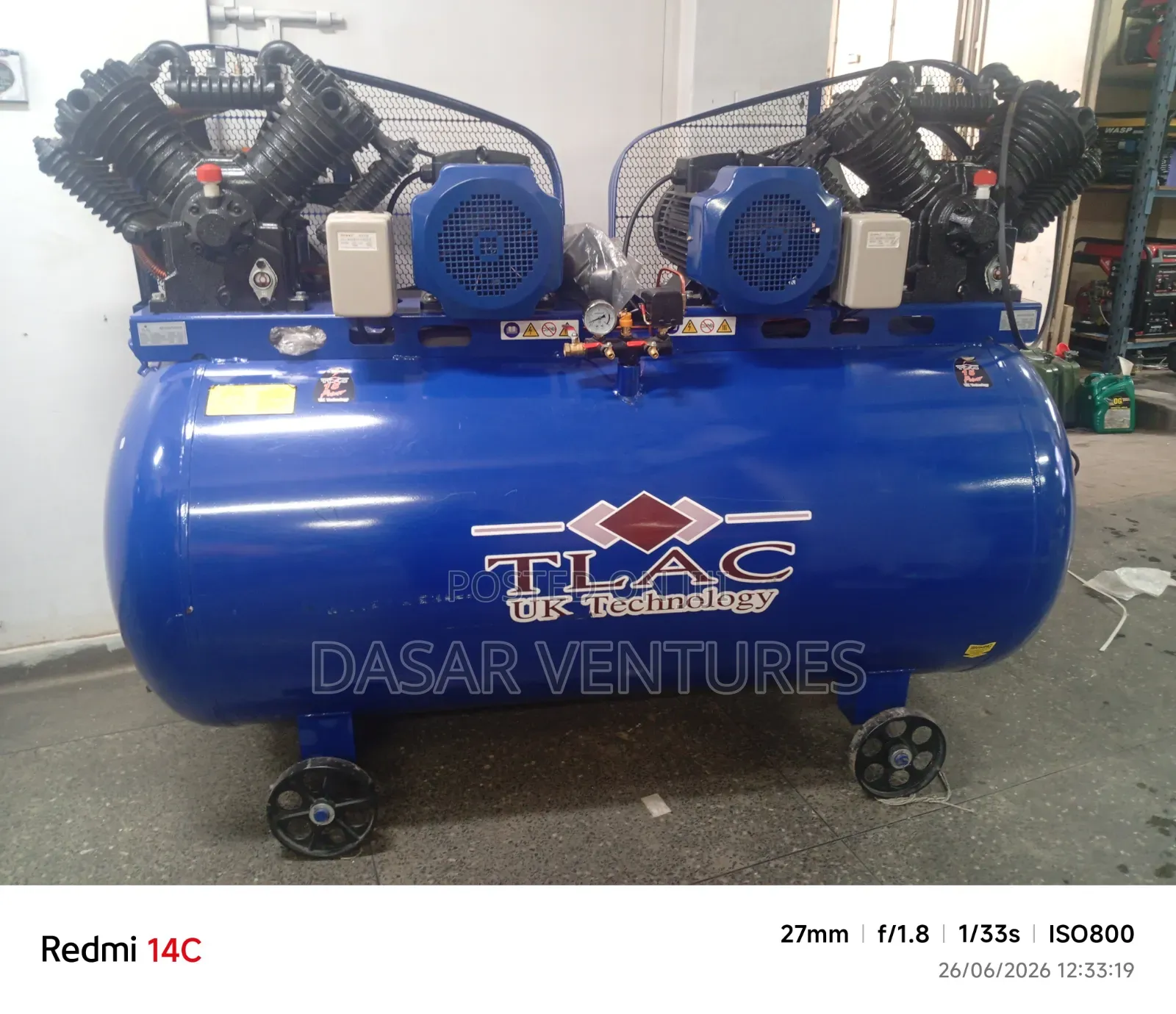 1000l Air Compressor - Tlac Uk Brand