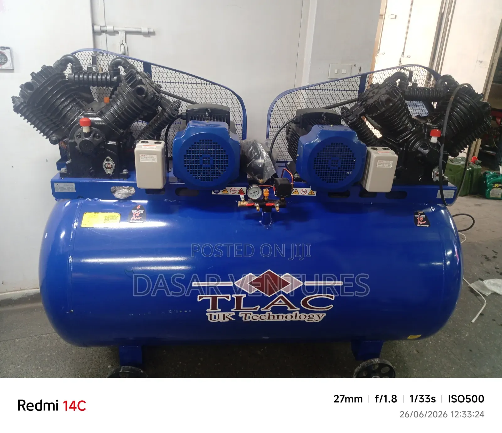 1000l Air Compressor - Tlac Uk Brand
