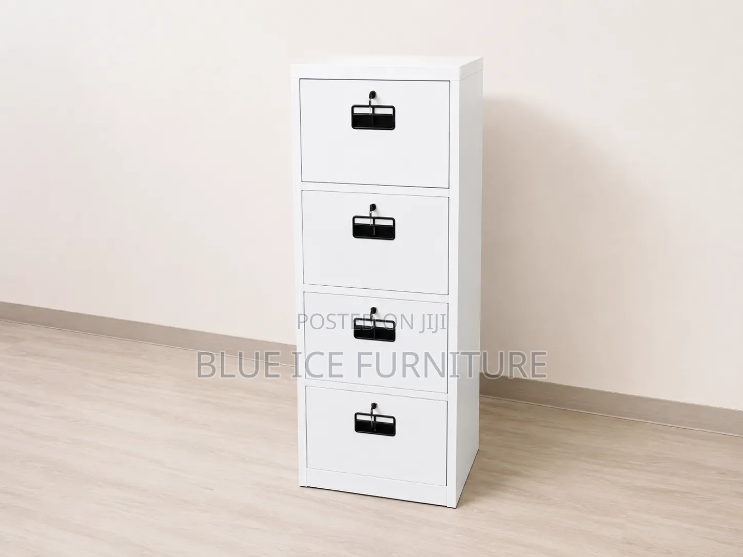 Metal Office Filing Cabinet With 4 Lockable Drawer