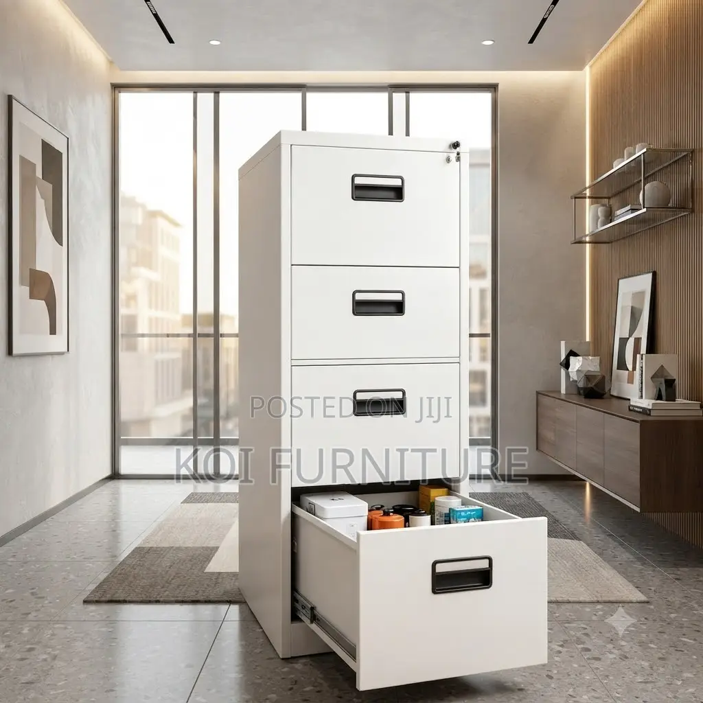 Office Cabinet; Four Drawers Steel Executive Files Reliable Cabinet