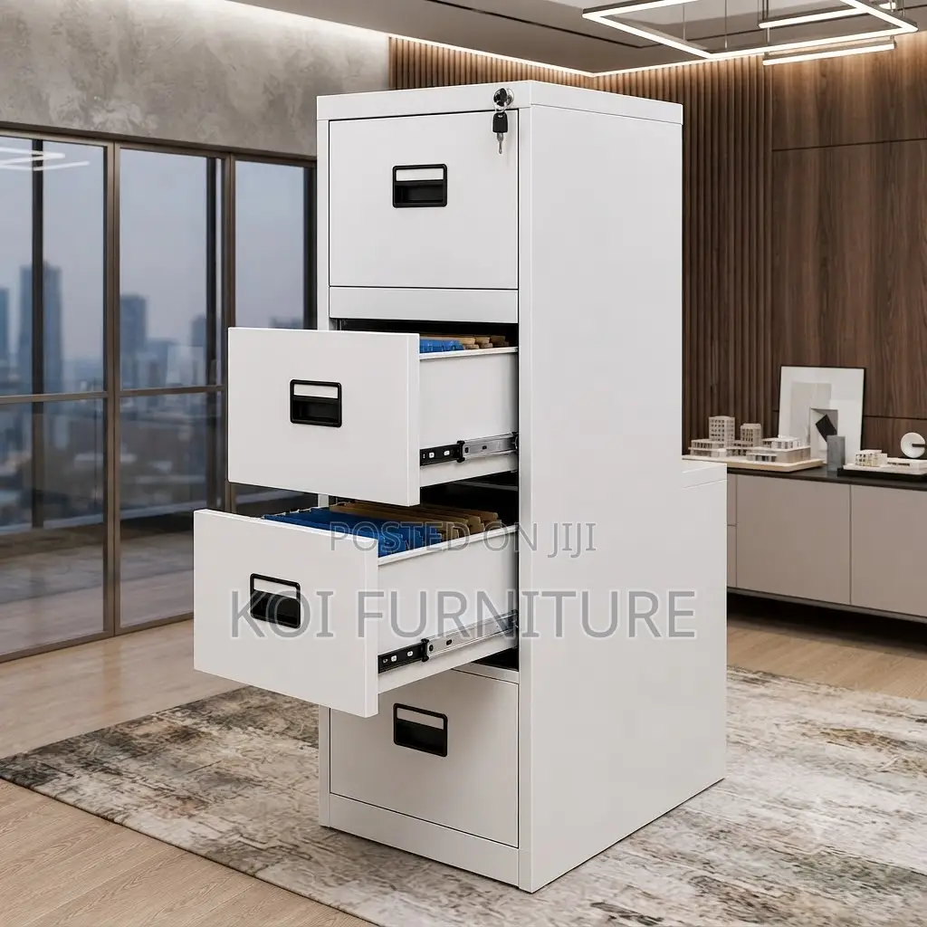 Office Cabinet; Four Drawers Steel Executive Files Reliable Cabinet
