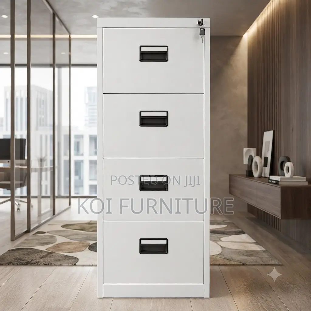 Office Cabinet; Four Drawers Steel Executive Files Reliable Cabinet