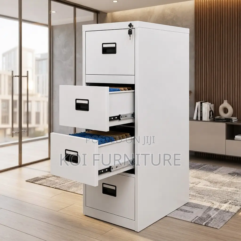 Office Cabinet; Four Drawers Steel Executive Files Reliable Cabinet