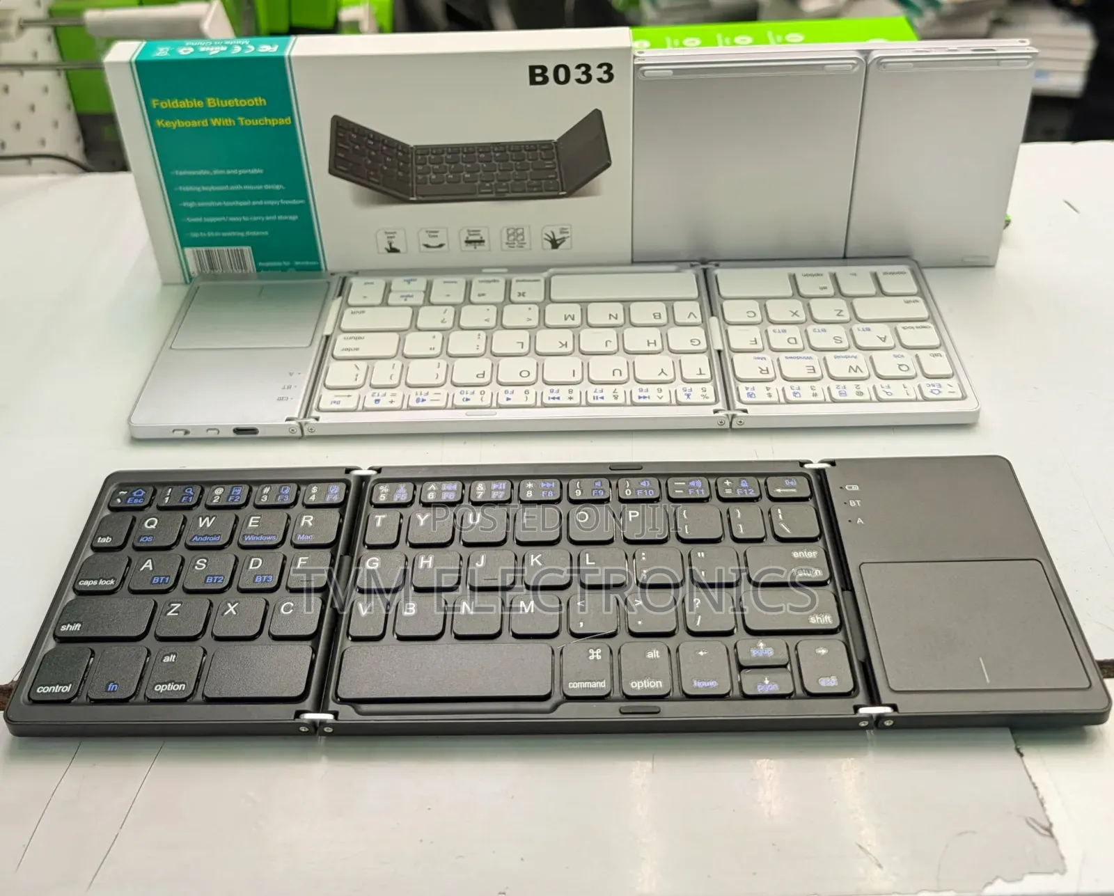 Mini B033 *Three Fold* Portable Bluetooth Compatible Keyboard