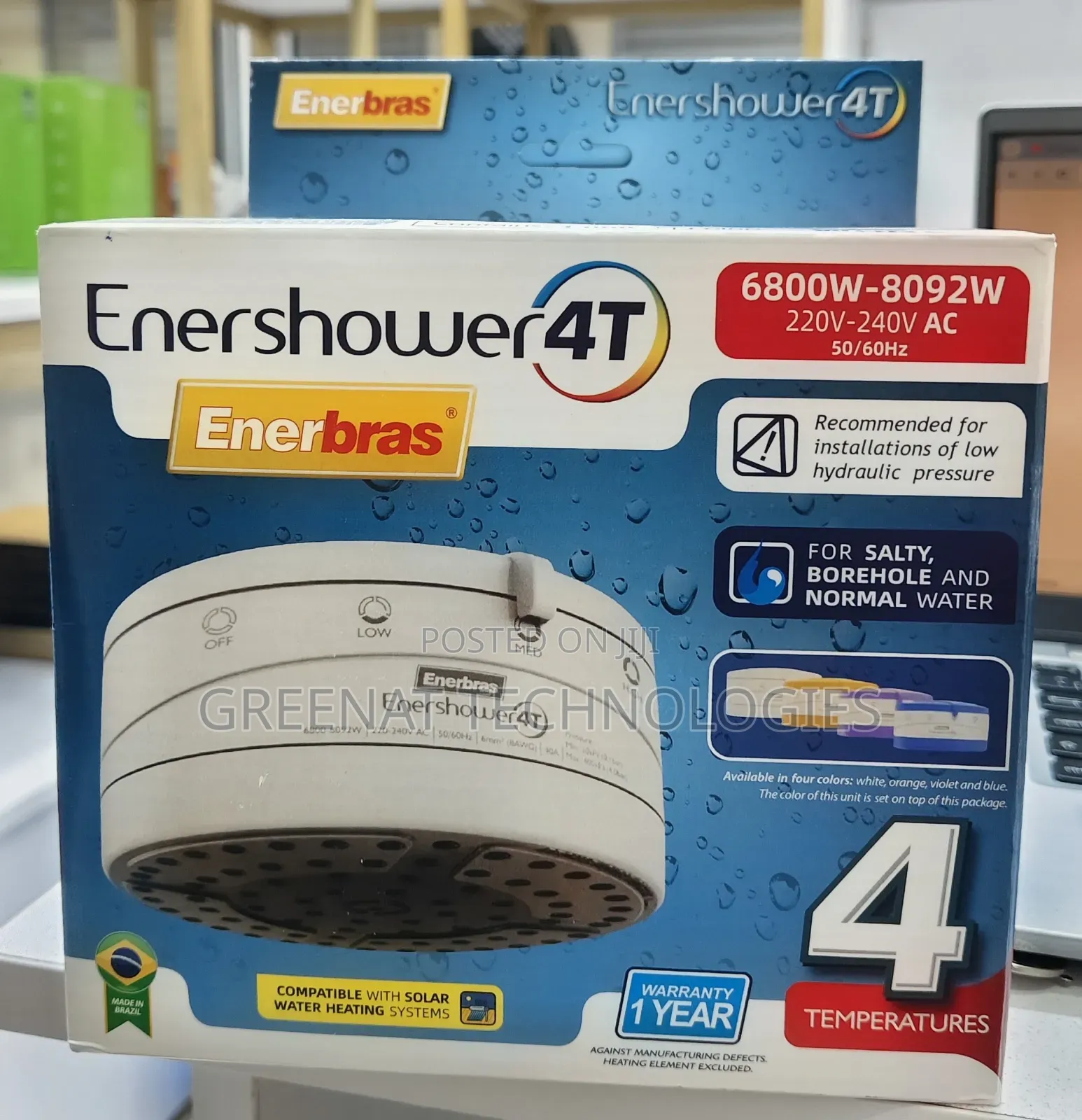 Instant Shower Head Ernerbras