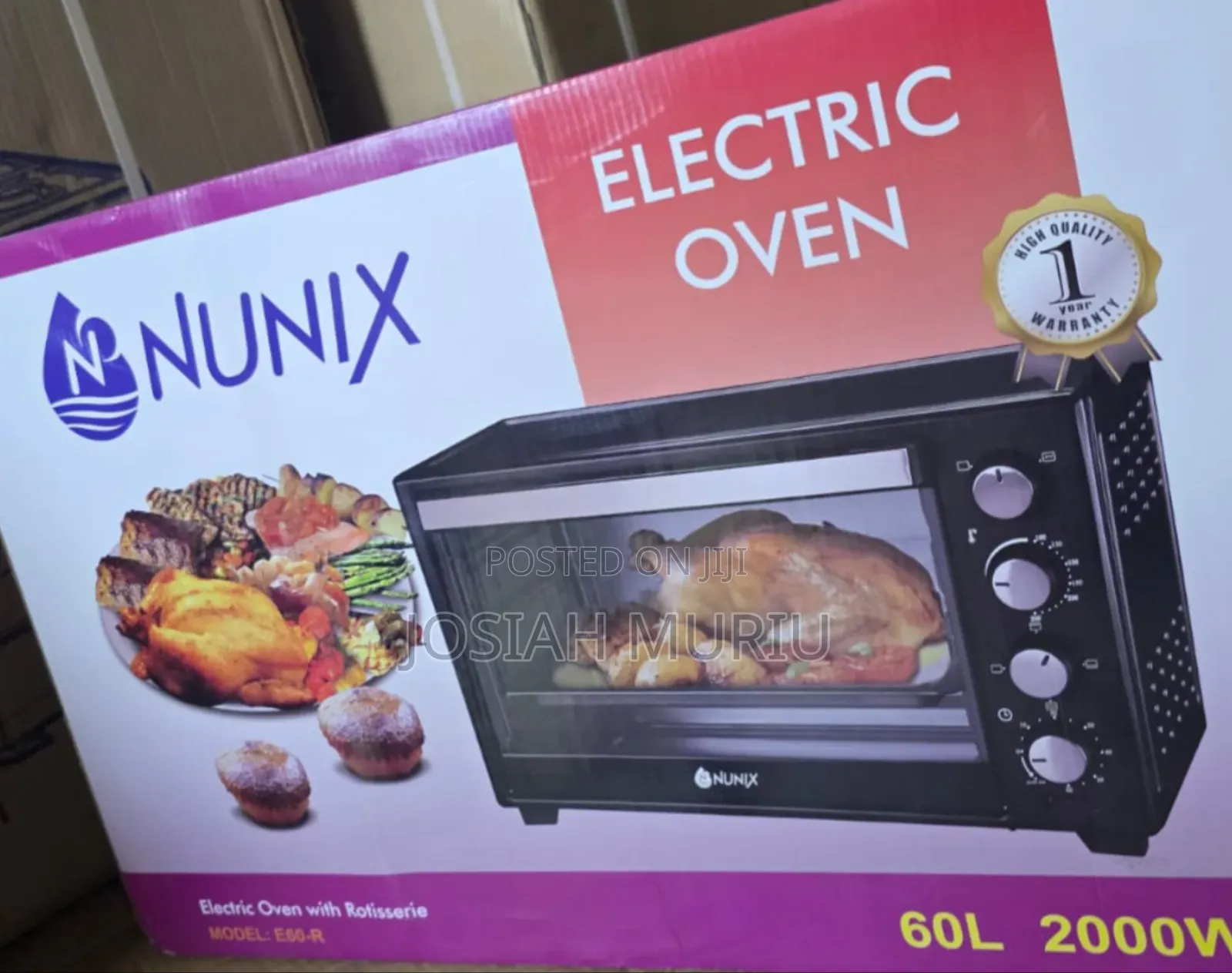 60 Litres Nunix Electric Oven