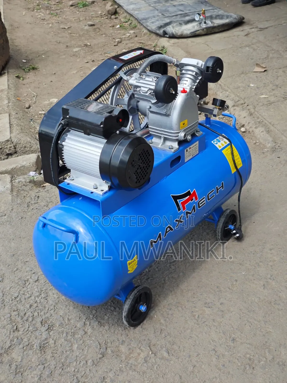 Maxmech 100l Air Compressor – Twin Cylinder Belt Drive
