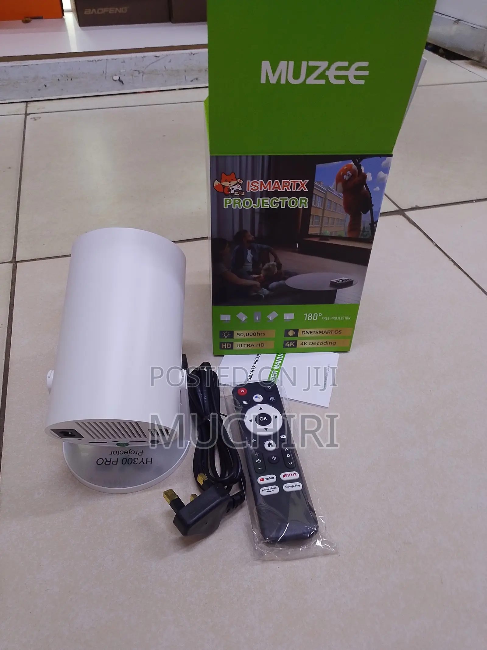 Hy Smart Hy300 Projector Manual Focus 16gb Storage Display 130 Inches