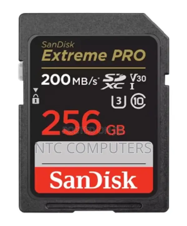 Sandisk Extreme Pro Sd Card | 256gb Up to 200mb/S Read Speed | Uhs-I