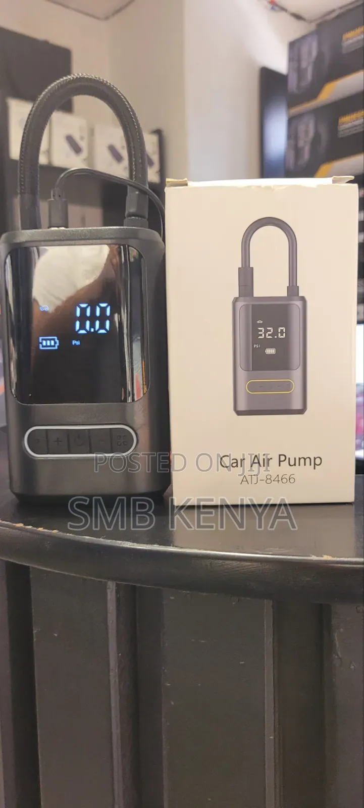 Portable Electric Car Tire Air Pump With LCD Display
