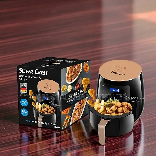 Modern Silver Crest 4/5/6/8l Touch Screen Digital Air Fryer