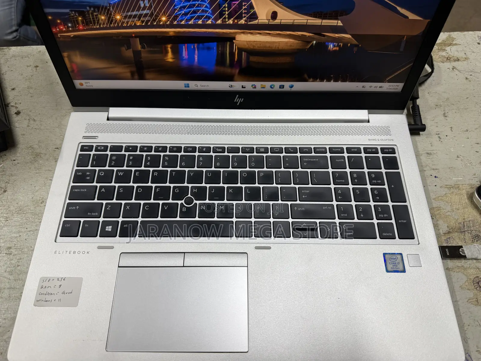 Laptop HP EliteBook 850 G5 8GB Intel Core i7 SSD 256GB