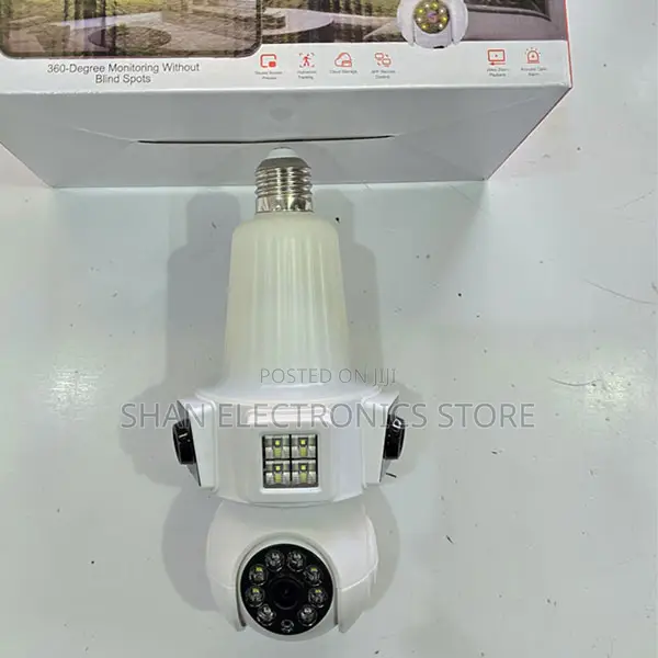 CCTV Wireless Panoramic V380 Bulb Camera E33 3lens Wifi Camera