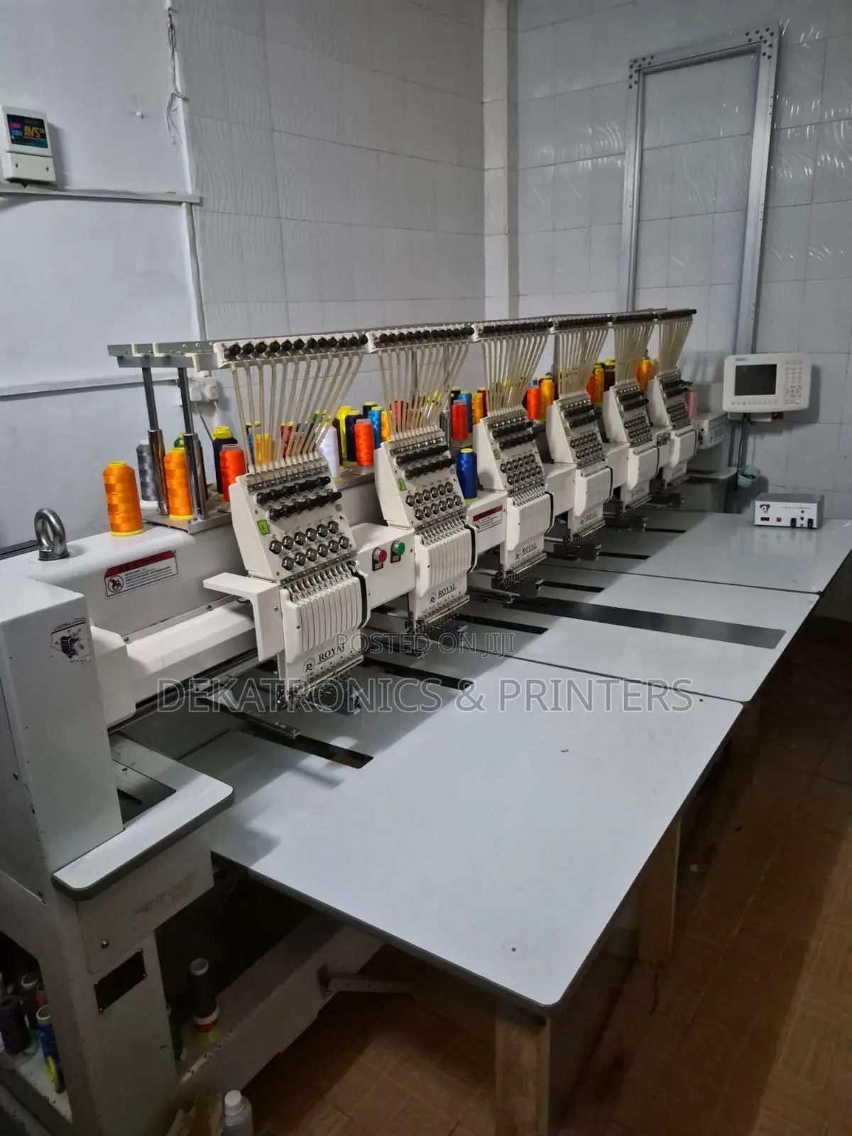 Slightly Used 6 Heads 12 Needles Embroidery Machine