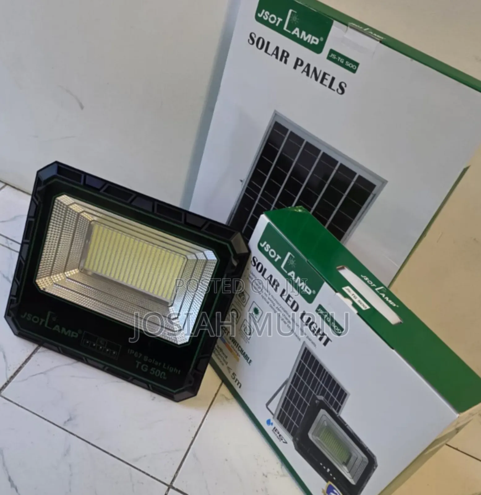 Tg 500w Solar Floodlight With Panel