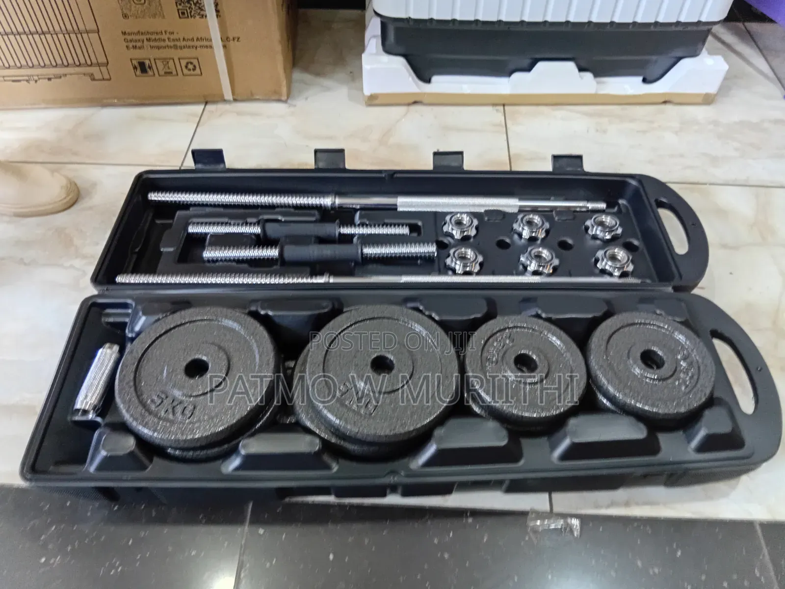 50kgs Dumbbells Set With Portable Case