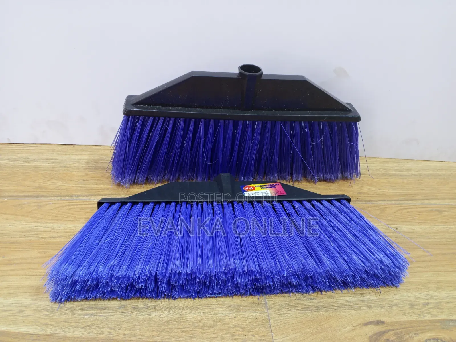 Algi Straight Broom Soft Long Bristles - Purple
