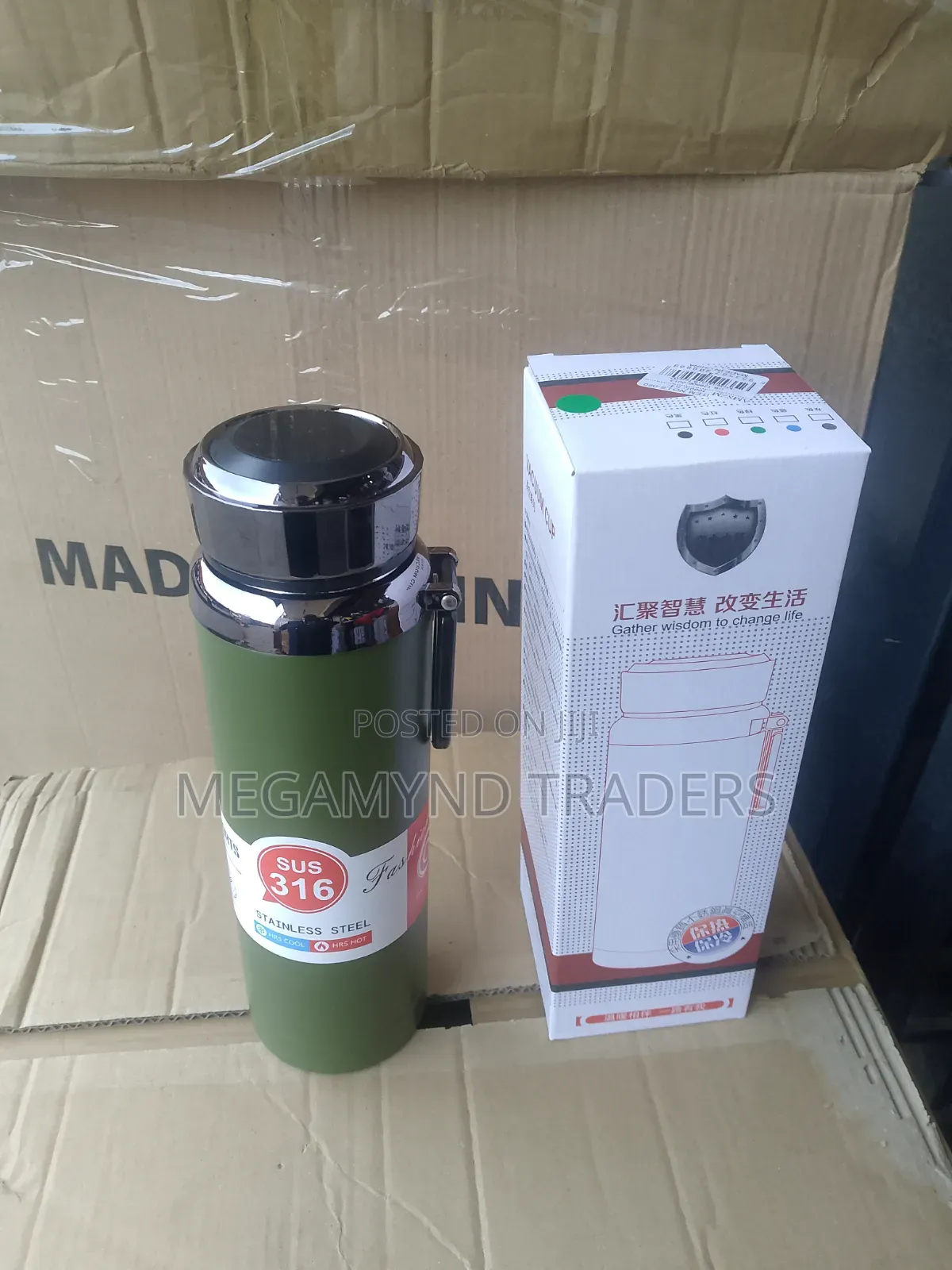 1 LTR Stainless Steel Flask / Travel Flask