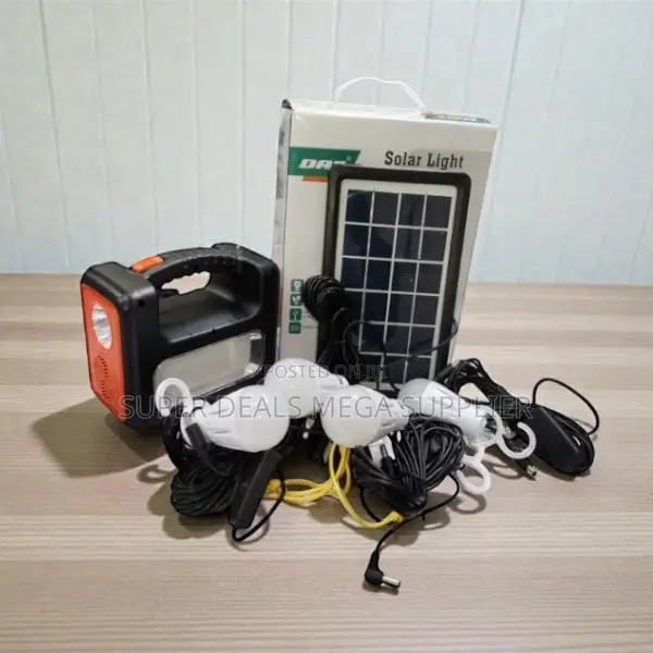 Dat at-9011b Portable Solar Lighting Kit With Bluetooth and Fm Radio