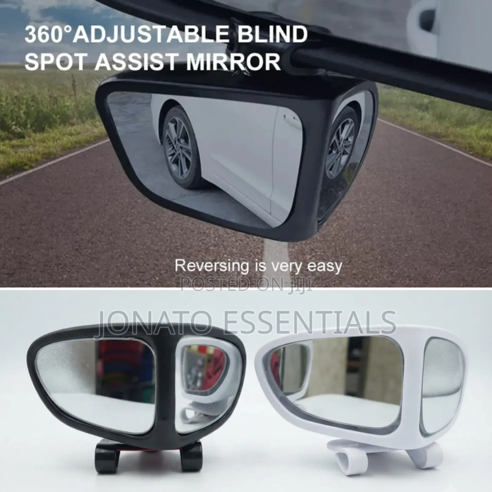 360 Adjustable Car Blind Spot Mirror Wide Angle Safety Accessory